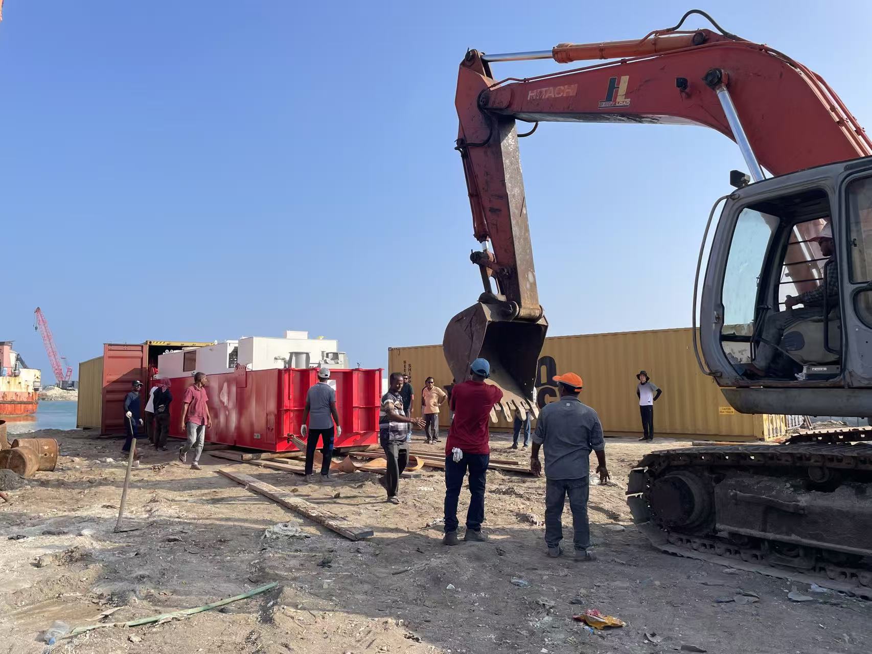 ประกอบภายในสองวัน! เรือขุดดูดคัตเตอร์ JMD350 ลงจอดในมัลดีฟส์เพื่อการขุดลอก